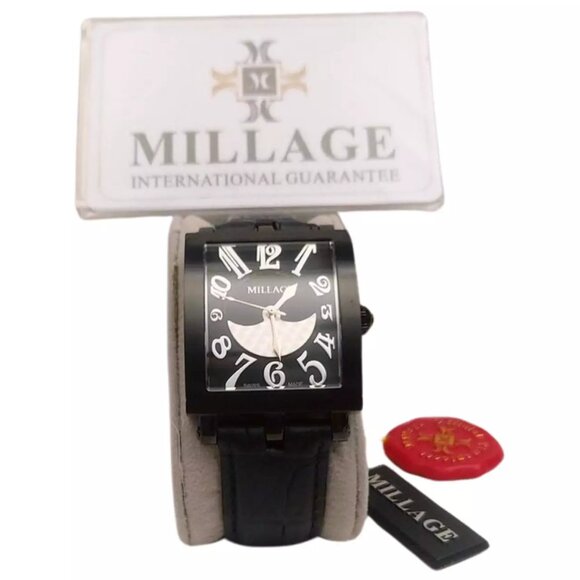 Millage The Evreux Collection Model ML0073-A Black Watch - Swiss Quartz Movement - Picture 6 of 13